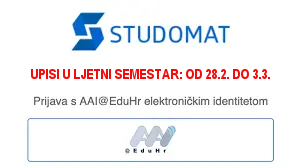 Upis u ljetni semestar: 28.2. do 3.3