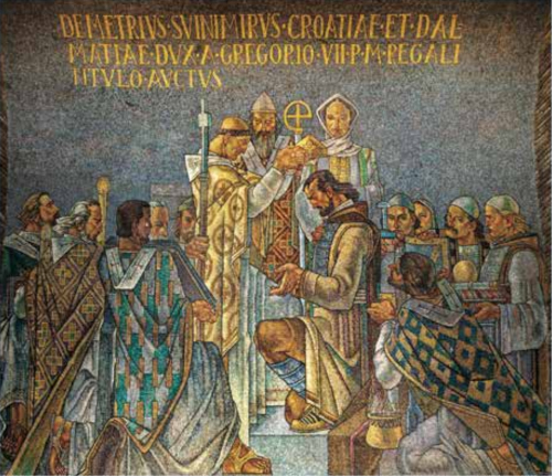 Jelena slavna, majka sirota i zaštitnica udovica, i Zvonimir, kralj hrvatski