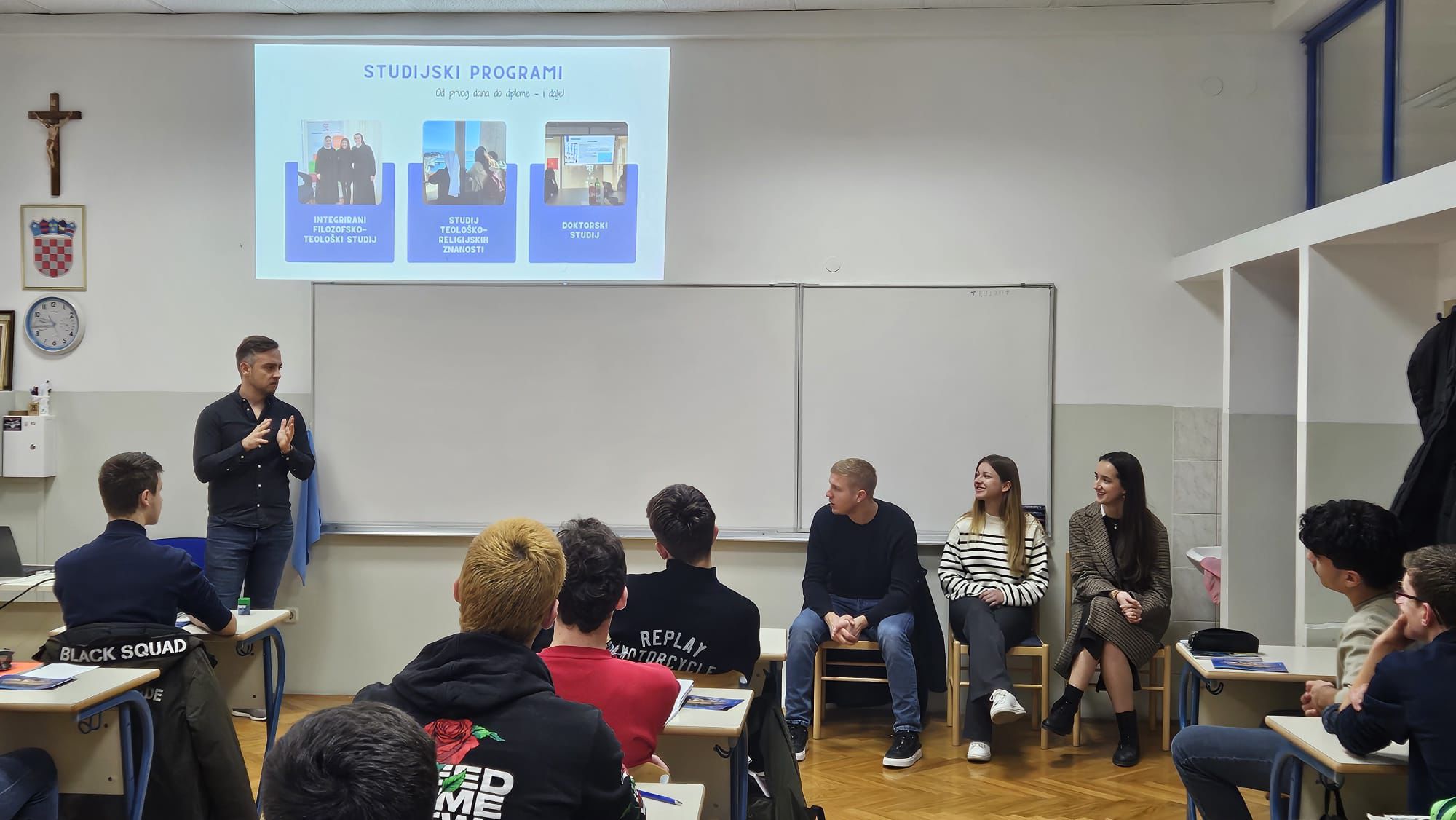 Studenti KBF-a u posjetu Nadbiskupijskoj klasičnoj gimnaziji „Don Frane ...