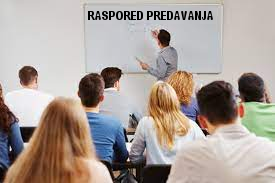 Raspored predavanja